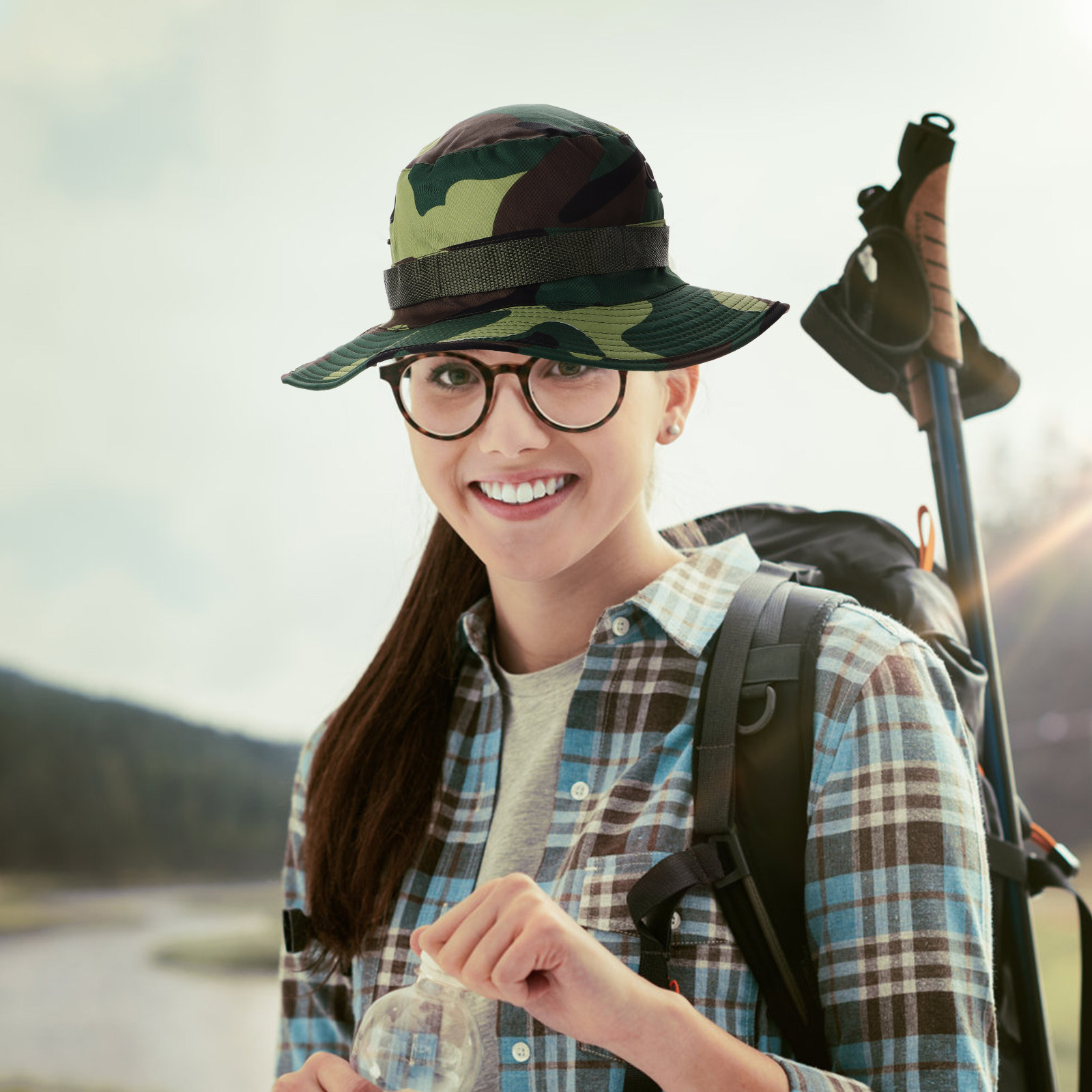 Outdoor Adventure Hat - Sombrero de pescador para hombre, diseño