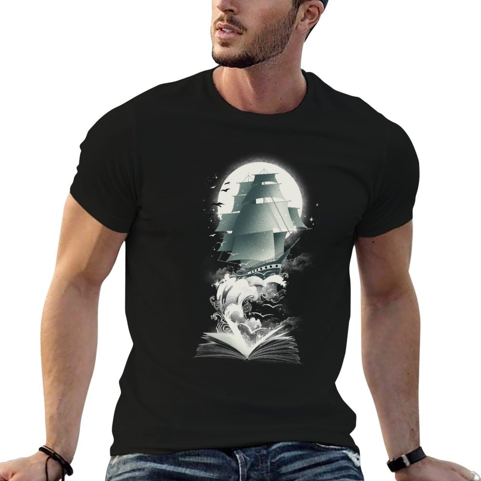 Outdoor Adventure Books - Camiseta Book of Adventures para trabajo