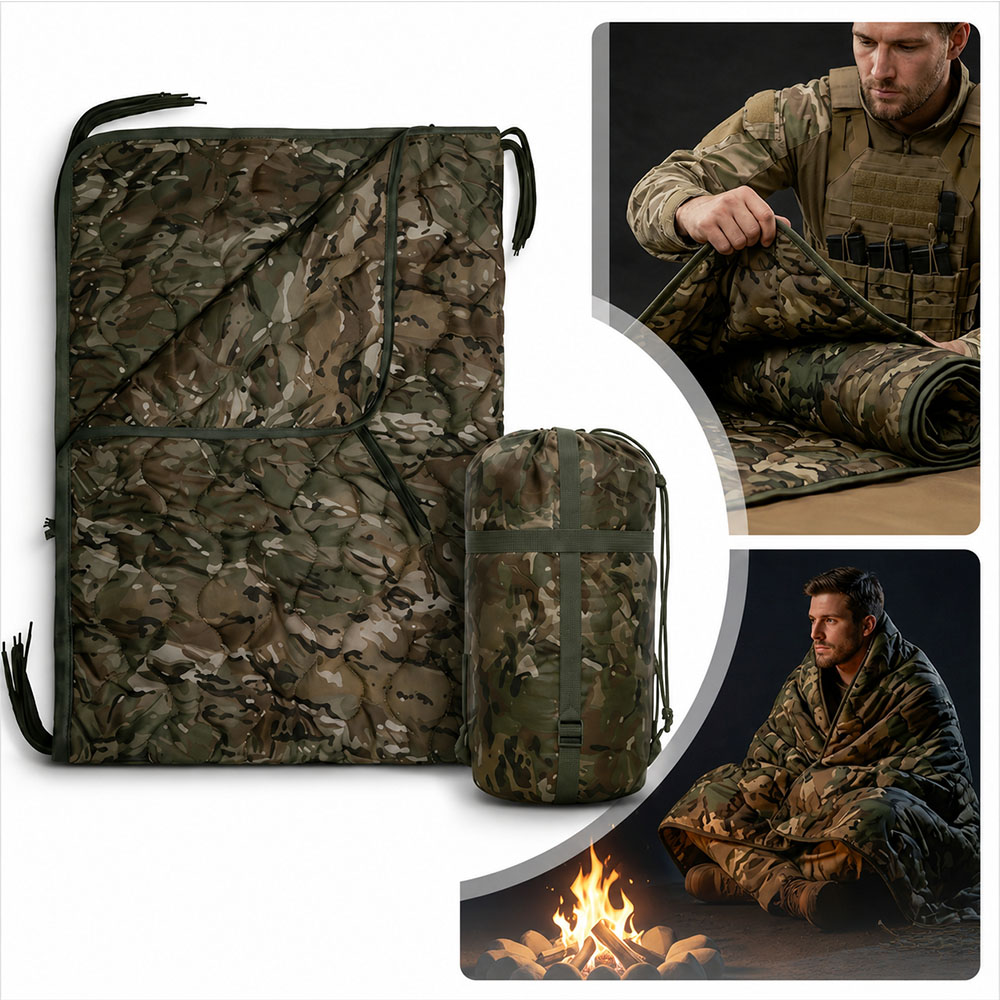 Outdoor Adventure Quilt - Manta de Camping con Camuflaje y