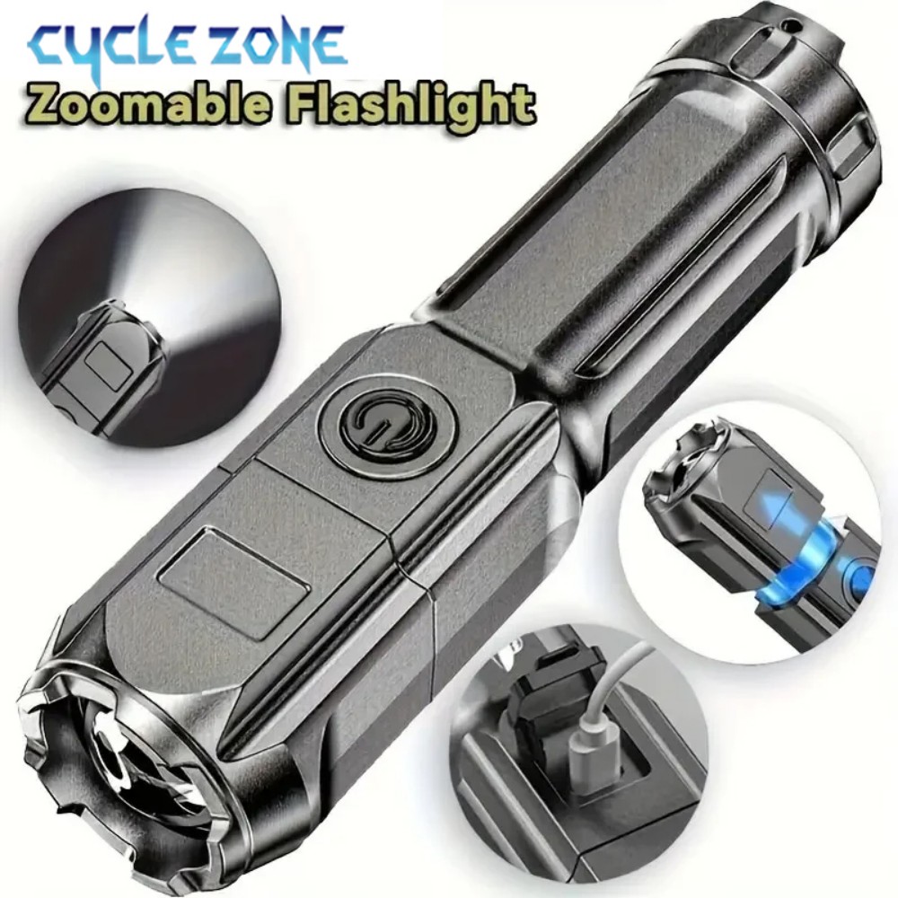 Outdoor Adventure Zone - Linterna LED portátil, linterna recargable por