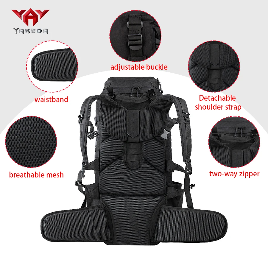 Mochila YAKEDA de 70L para ext - Adventure Outdoor Equipment reseña y precio