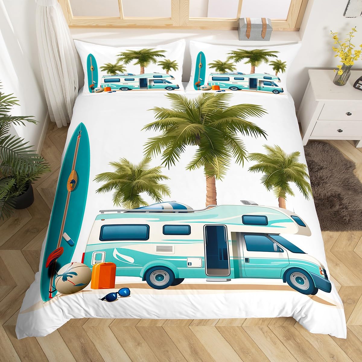 Funda de edredón Happy Camping - Outdoor Adventure Quilt reseña y precio