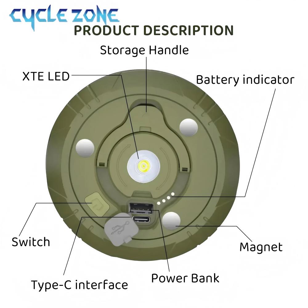 Lámpara LED de Camping con tir - Outdoor Adventure Zone reseña y precio