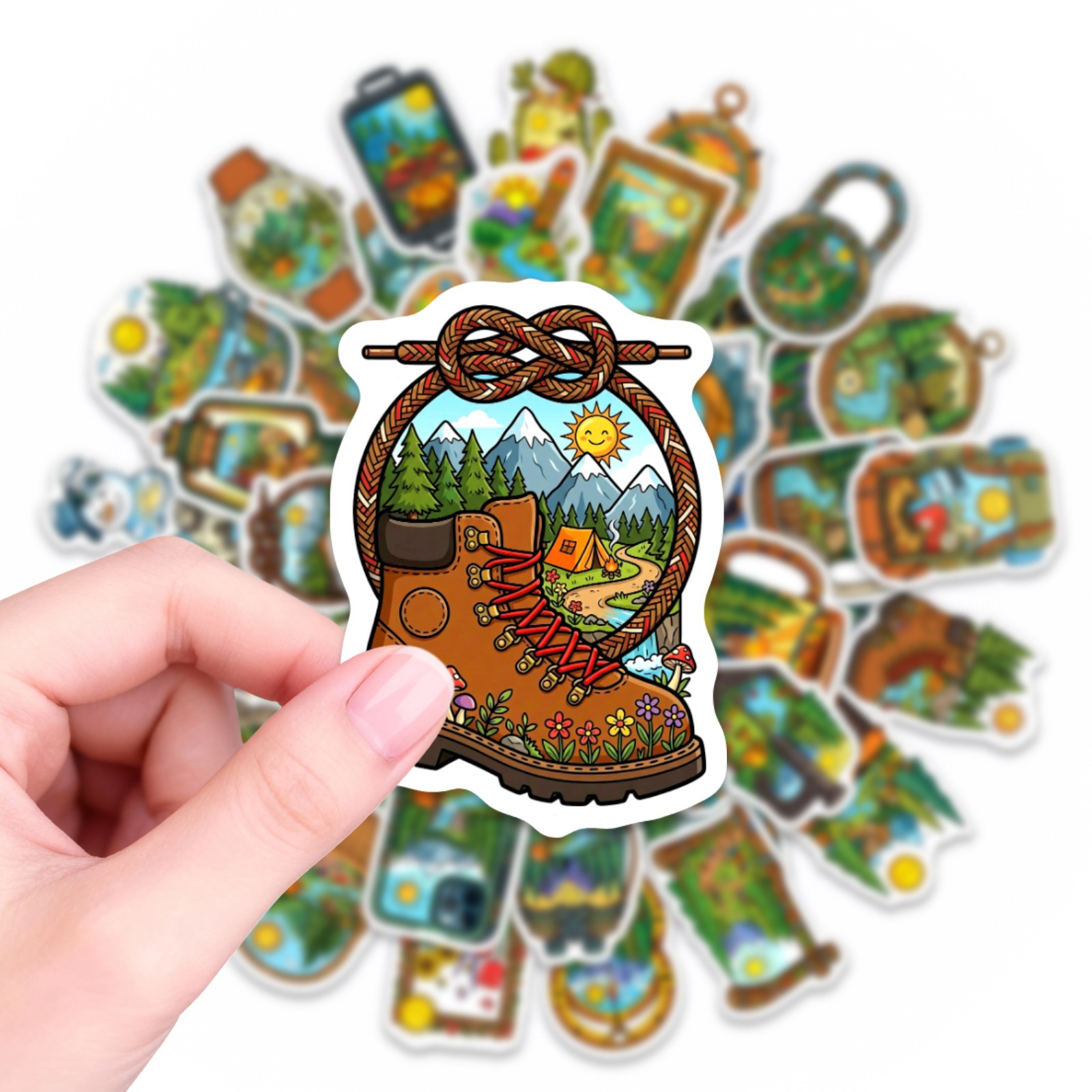 10/30/50PCS Pegatinas de Dibuj - Outdoor Adventure Books reseña y precio