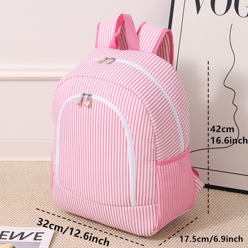 Nueva Mochila Rosa a Rayas de  - Outdoor Adventure Books reseña y precio